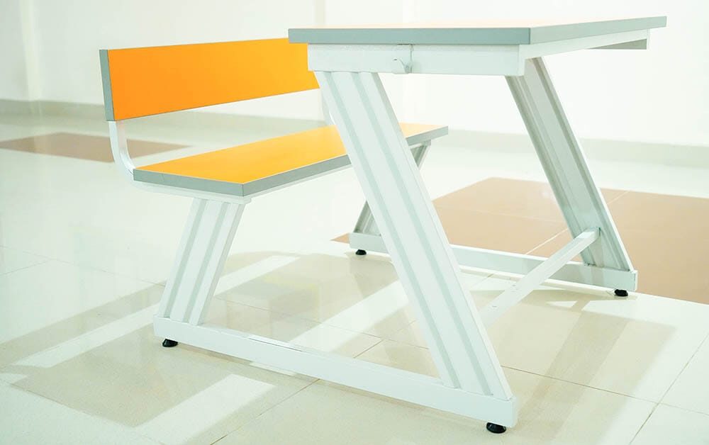 Image depicting School Bench and Desk Set